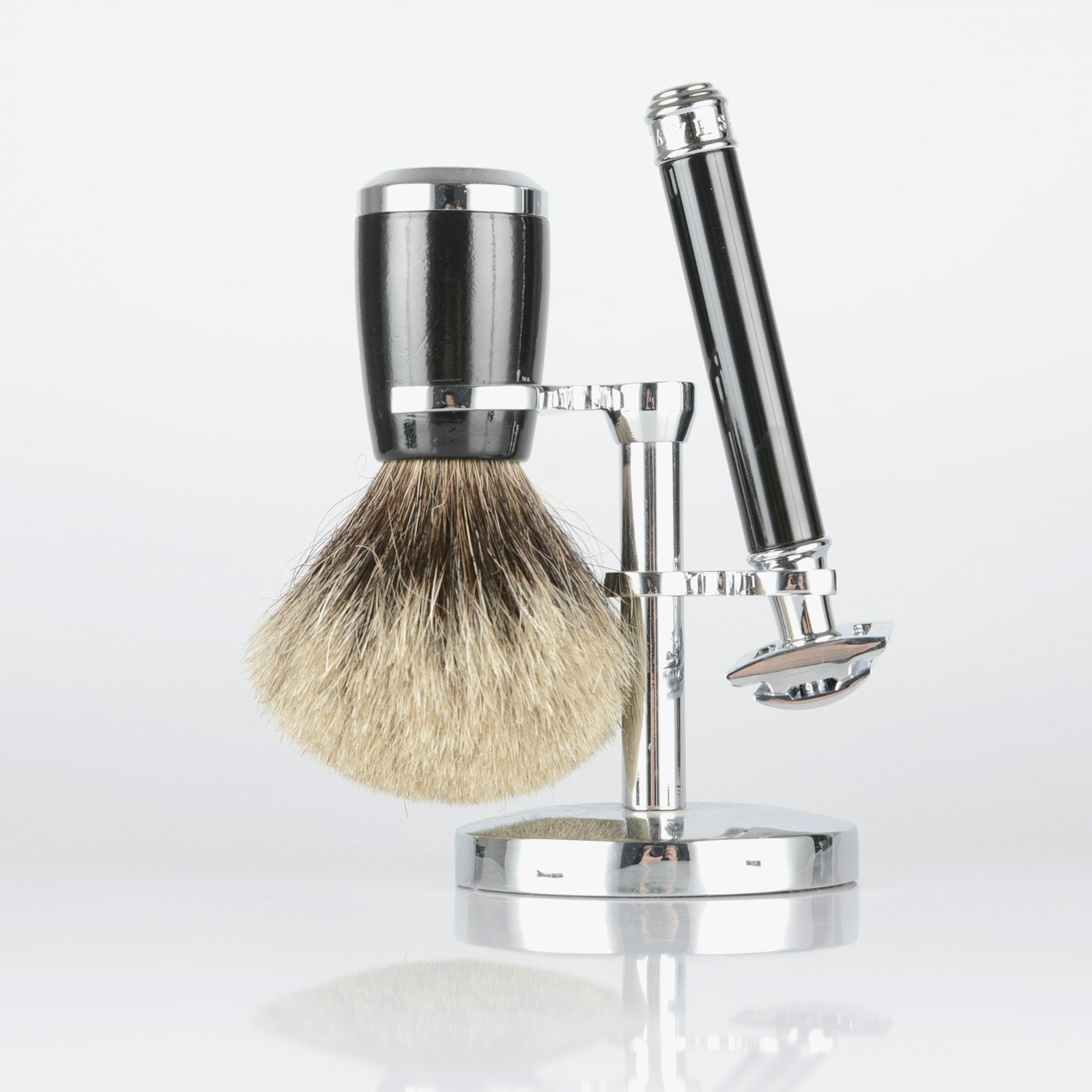 Shaving brush on a stand