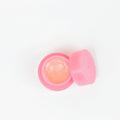 Medical silicone menstrual cup with case, white background